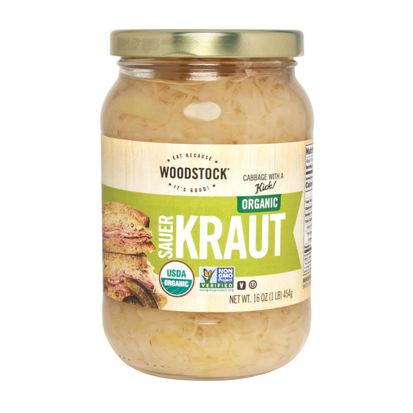 Woodstock Organic Sauerkraut - Case of 12 - 16 Ounce