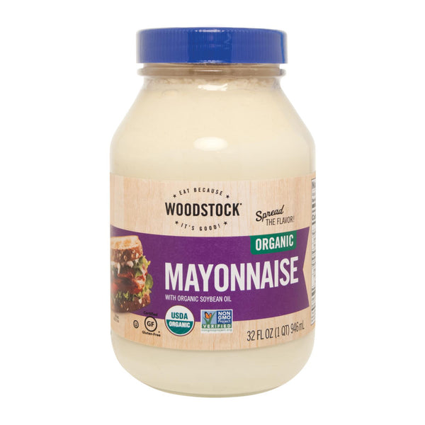 Woodstock Organic Mayonnaise - Case of 12 - 32 Ounce