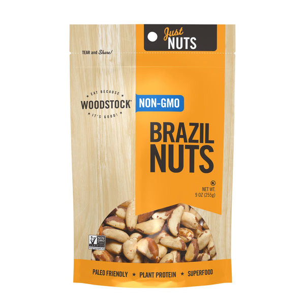 Woodstock Non-GMO Brazil Nuts - Case of 8 - 9 Ounce