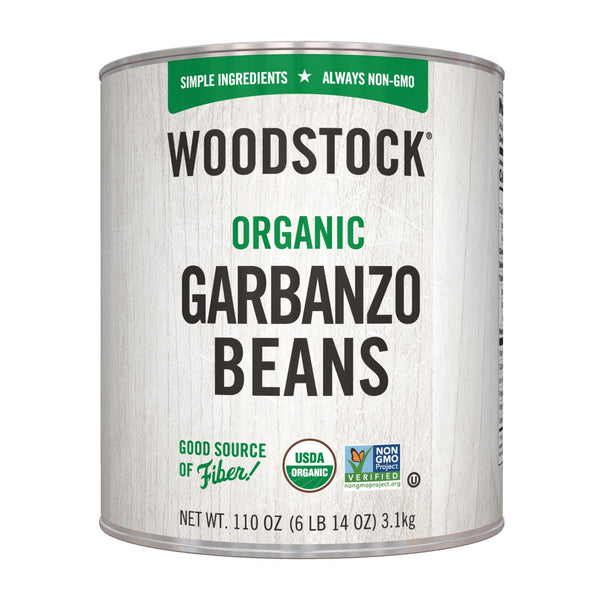 Woodstock Organic Garbanzo Beans - Case of 6 - 110 Ounce