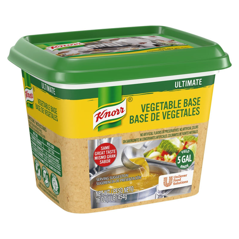 Knorr Ultimate Bases Bouillions Vegetable Gluten Free 1 Pound Each - 6 Per Case.