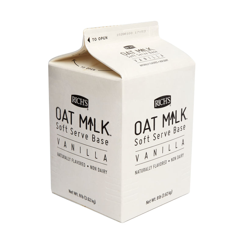 Oatmilk Soft Serve Vanilla 8 Pound Each - 4 Per Case.