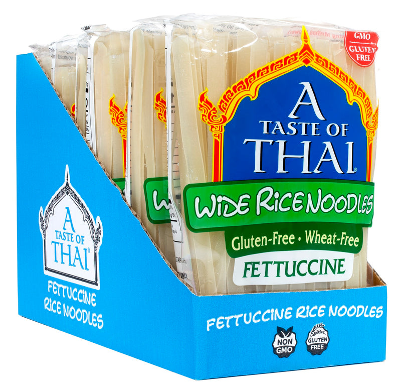 Wide Rice Noodles 1 Pound Each - 6 Per Case.