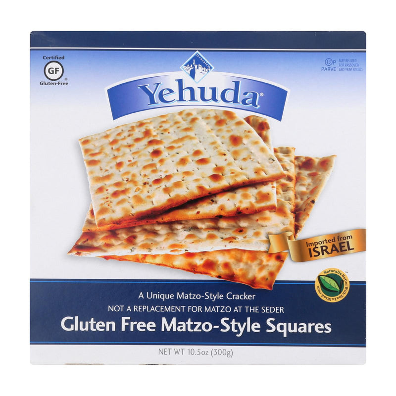 Yehuda Matzo Gluten Free Crackers - Case of 12 - 10.5 Ounce.