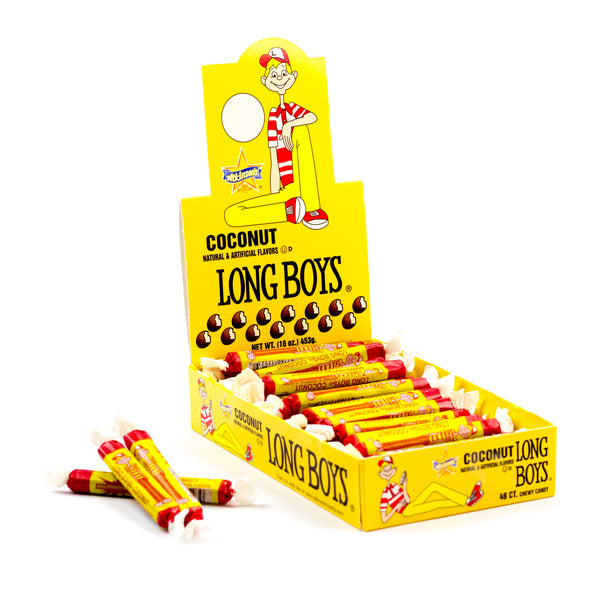 Long Boys Coconut 0.39 Ounce Size - 768 Per Case.