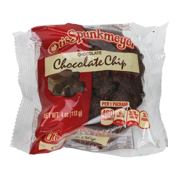 Chocolate Chocolate Chip Muffin With Chocolate Flavored Chips 4 Ounce Size - 24 Per Case.