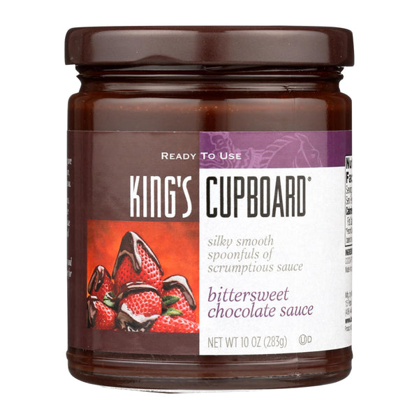 The King's Cupboard Dessert Sauces - Bittersweet Chocolate - Case of 12 - 10.4 Ounce.