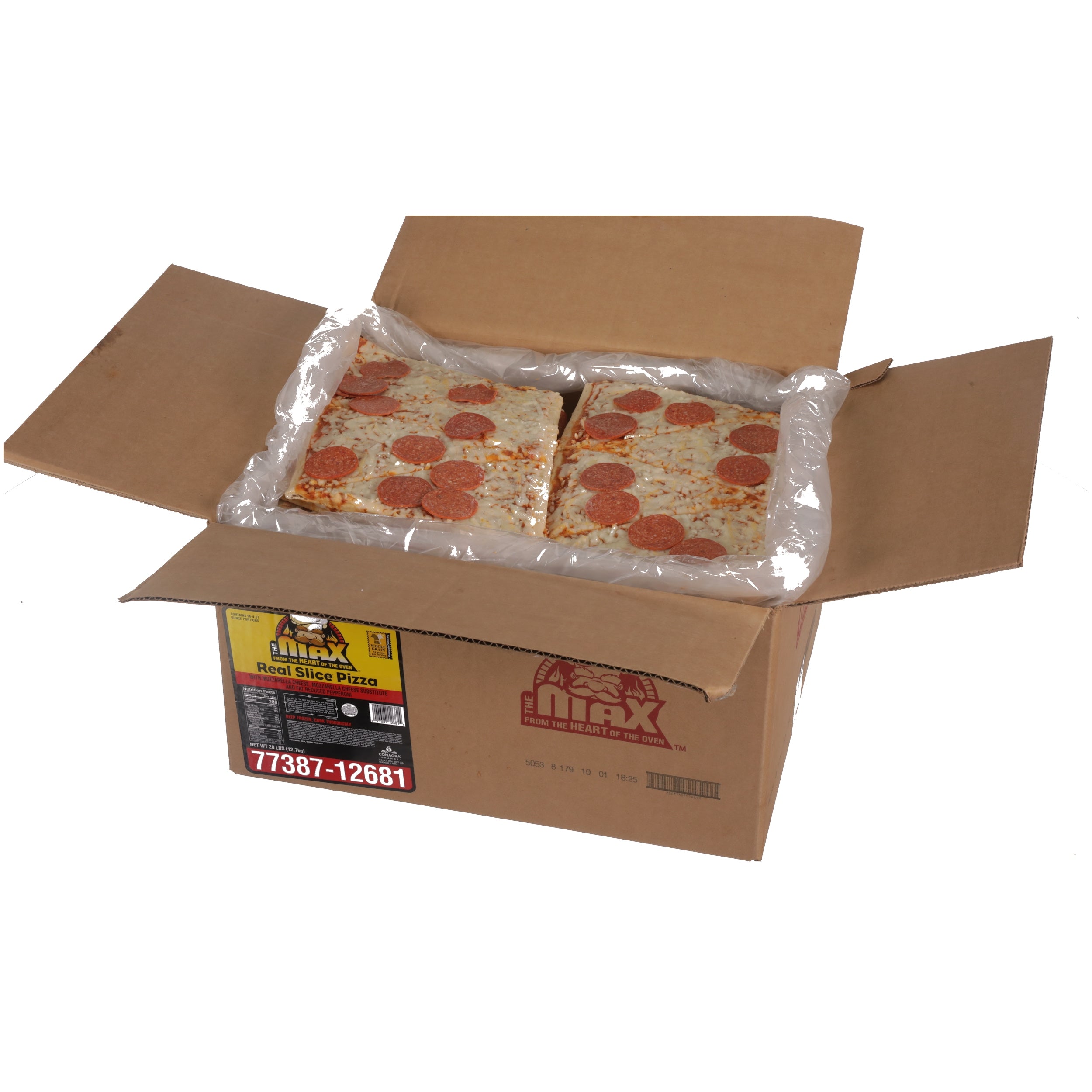 Real Slice Pepperoni Reduced Fat Whole Grain 4.67 Ounce Size - 96 Per Case.