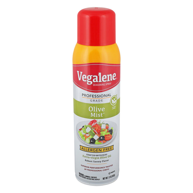 Vegalene Olive Mist Seasoning Spray Aerosol 17 Ounce Size - 6 Per Case.