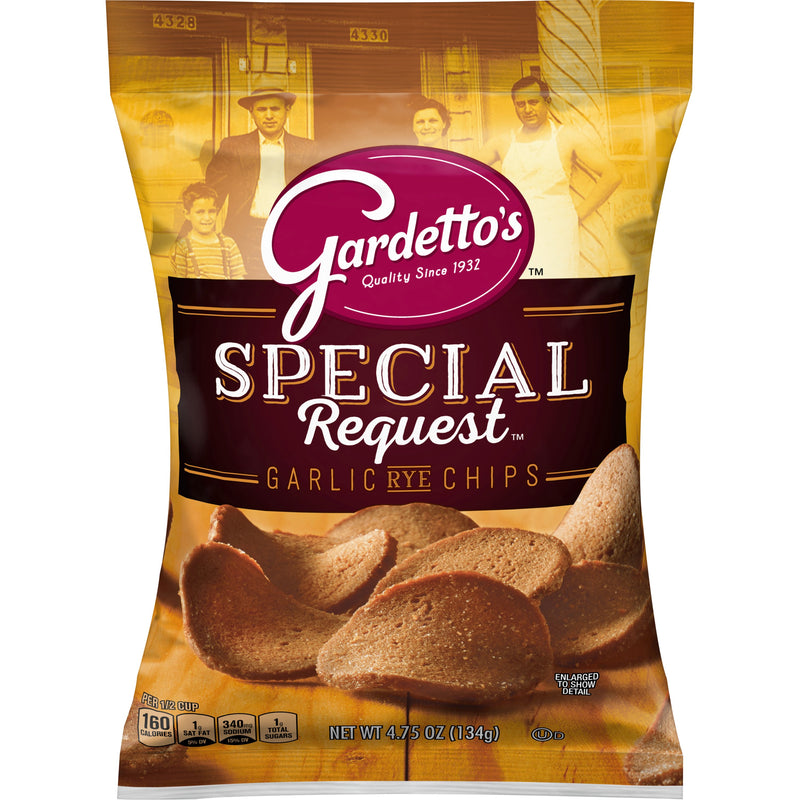 Gardetto's™ Snack Mix Garlic Rye Chips 4.75 Ounce Size - 7 Per Case.