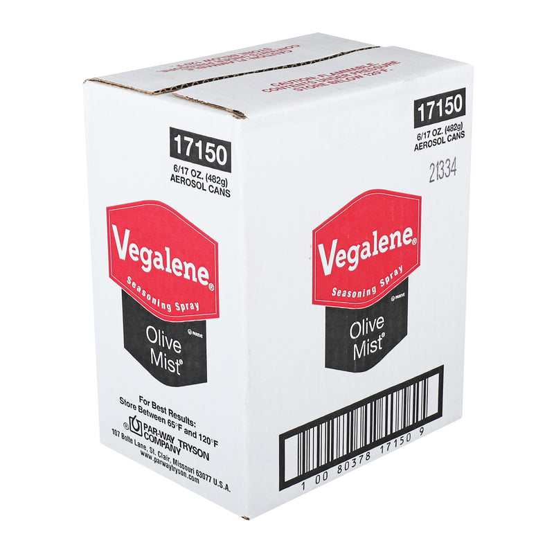 Vegalene Olive Mist Seasoning Spray Aerosol 17 Ounce Size - 6 Per Case.
