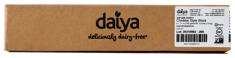 Daiya Medium Cheddar Style Block 8-7.1 Ounce, 7.1 Ounces - 8 Per Case