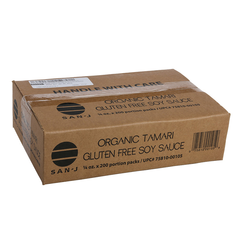 San J Gf Vegan Portion Tamari 0.25 Fluid Ounce - 200 Per Case.