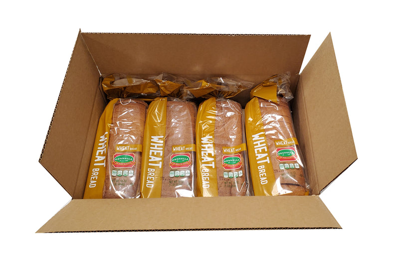 Wheat Bread 8" Slice Cpp Loaves 16 Ounce Size - 8 Per Case.