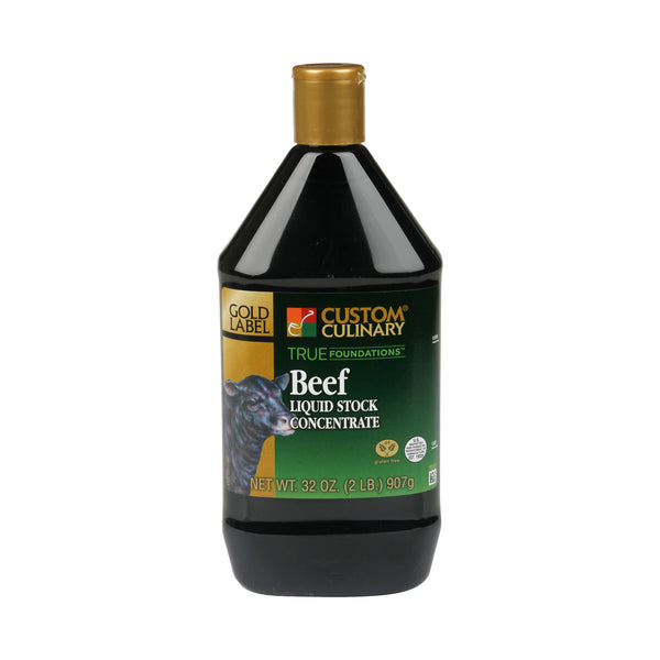 Concentrate Beef Stock Liquid No Msg Added Gluten Free 2 Pound Each - 6 Per Case.