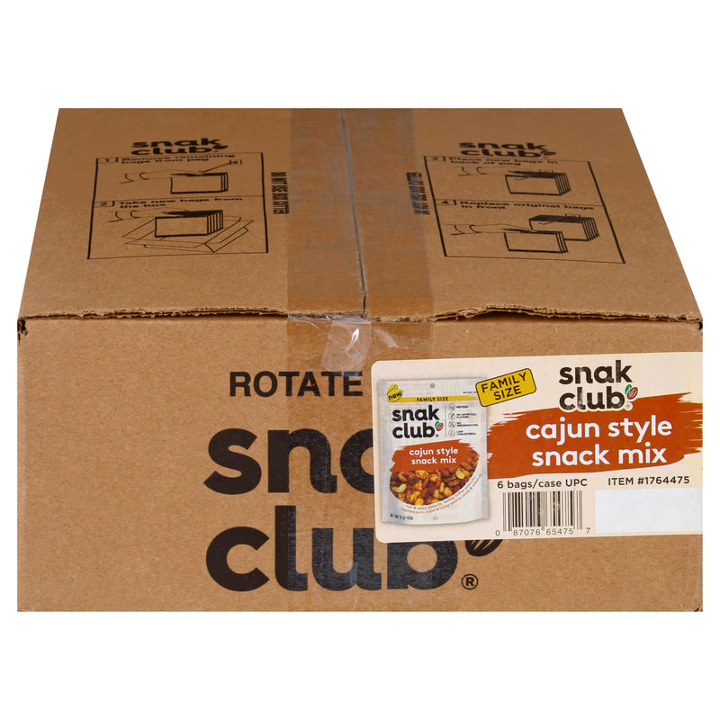 Snak Club Family Size Cajun Style Snack Mix 1 Each - 6 Per Case.