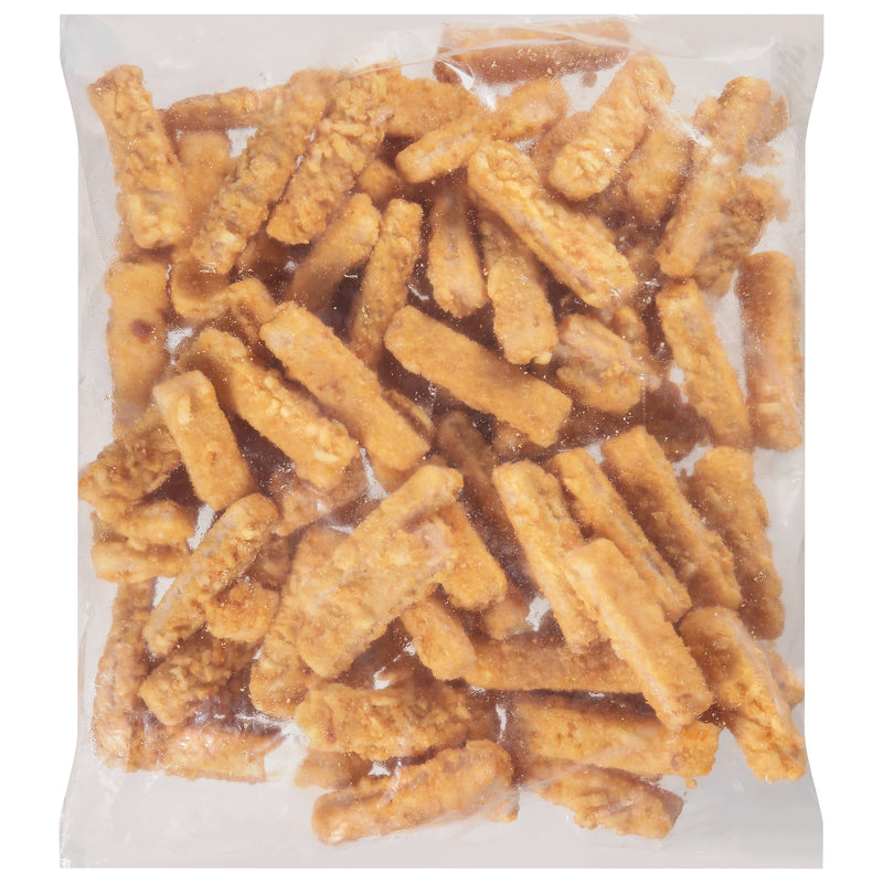 Par Fried Whole Grain Potato Crunch Pollock Sticks Kosher Msc 10 Pound Each - 1 Per Case.