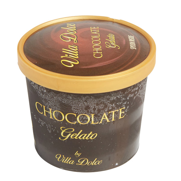 Villa Dolce Dark Chocolate Gelato Portion 3.6 Ounce Size - 24 Per Case.