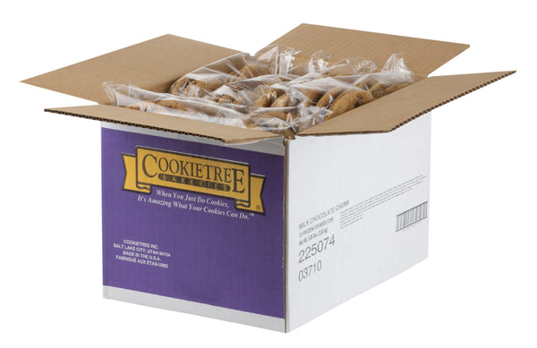 Cookietree Gourmet Milk Chocolate Chunk Thaw And Serve Cookie 1.3 Ounce Size - 72 Per Case.