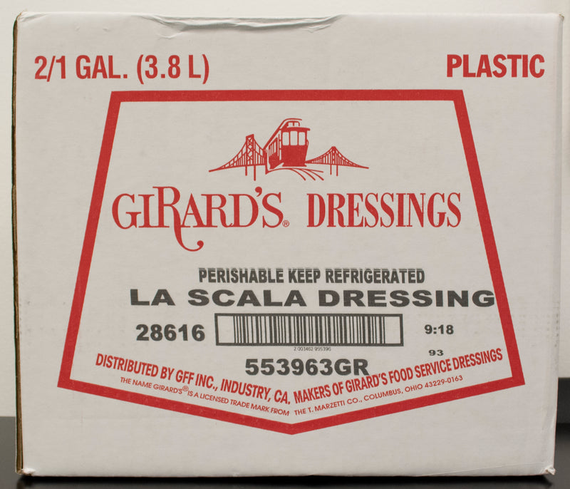 Girard's La Scala Vinaigrette Dressing, 1 Gallon - 2 Per Case.