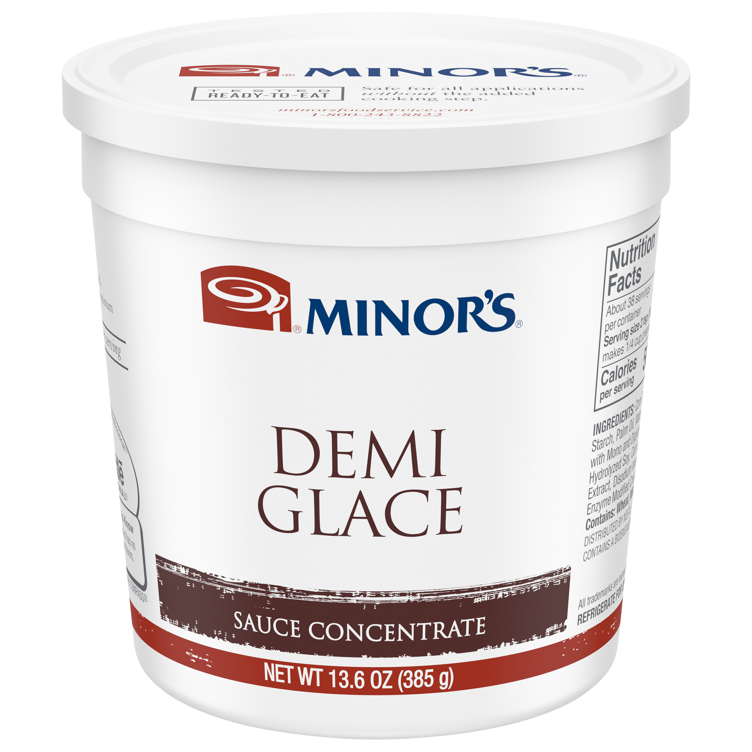 Minor's Demi Glace Sauce Concentrate 5.1 Pound Each - 1 Per Case.