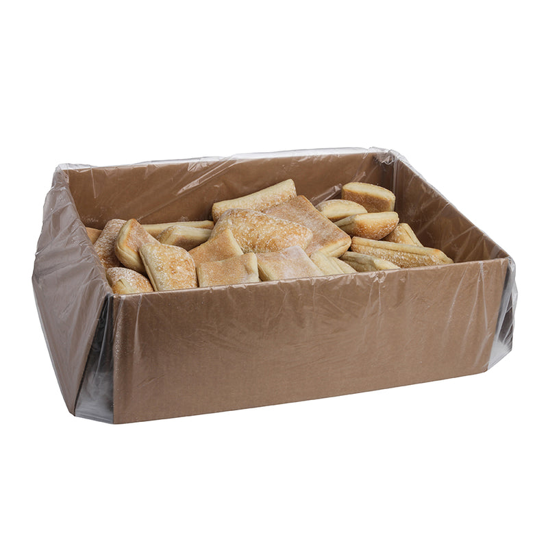 Bread Roll Sandwich White 6" 3" Rectangularsliced Parbaked Frozen Bulk Bag 3.6 Ounce Size - 40 Per Case.