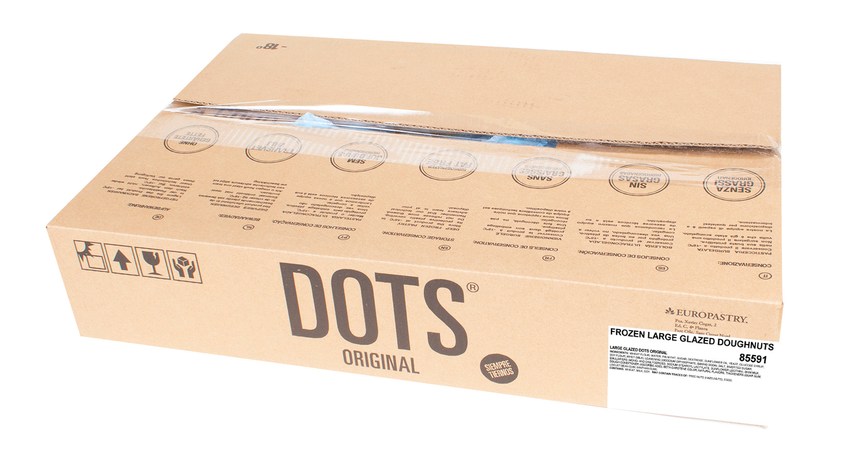 Dots Original Large Glazed Dots Fully Baked 2.73 Ounce Size - 48 Per Case.
