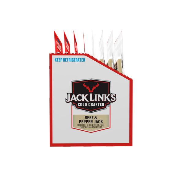 Jl Original Beef And Pepper Jack Sticks 3 Ounce Size - 48 Per Case.