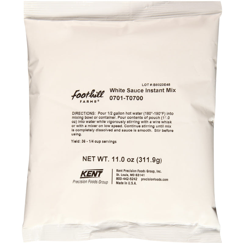 Foothill Farms White Sauce Instant Mix 11 Ounce Size - 12 Per Case.