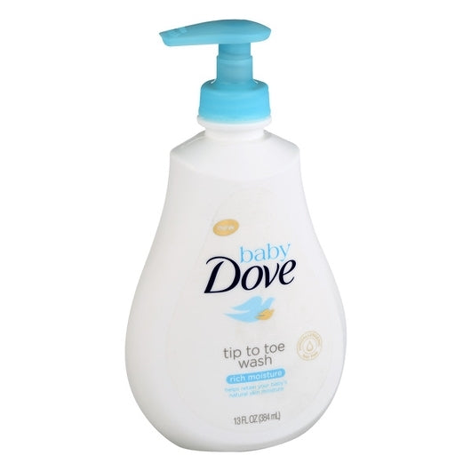 Baby Dove Tip To Toe Rich Moisture Body Wash 13 Ounce Size - 4 Per Case.