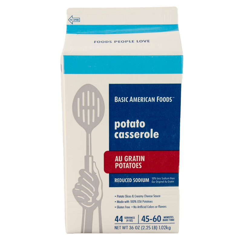 Baf Au Gratin Potato Casserole Reduced Sodium Complete Kit With Sauce One Pan Convenience 2.25 Pound Each - 6 Per Case.