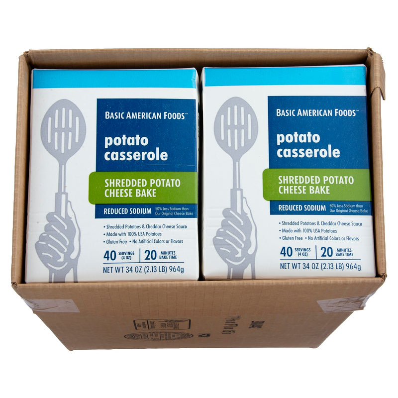 Baf Shredded Potato Cheese Bake Reduced Sodium Complete Kit With Sauce Serving 34 Ounce Size - 6 Per Case.