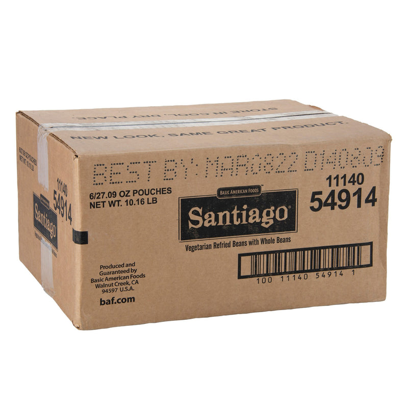 Baf Santiago Vegetarian Refried Pinto Beans, 27.09 Ounces, 6 Per Case