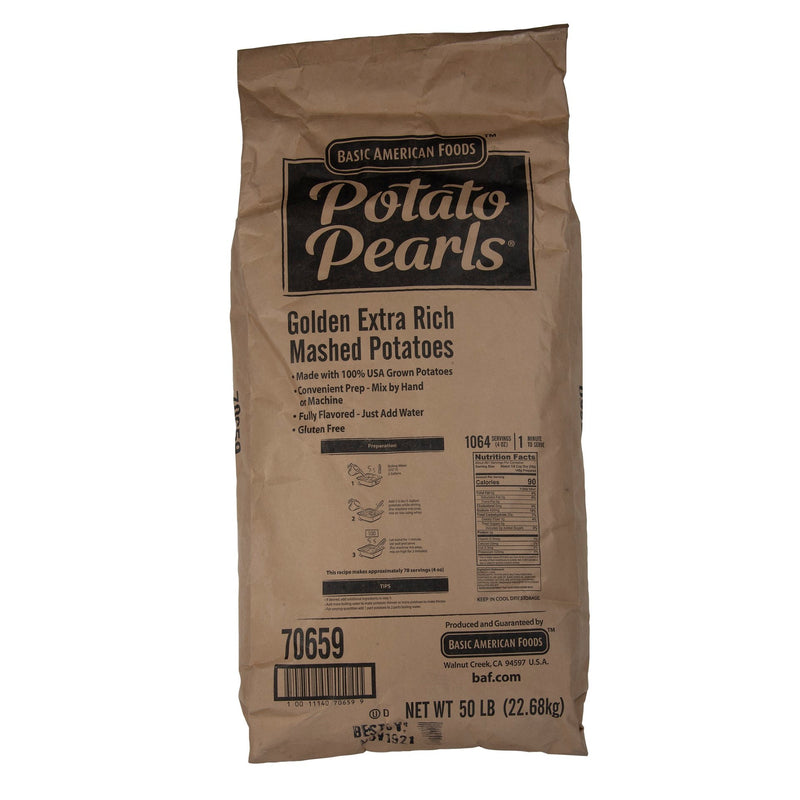 Baf Potato Pearls Potato Pearls Golden Extra Rich 1-50 Pound Gluten Free; Kosher 1-50 Pound