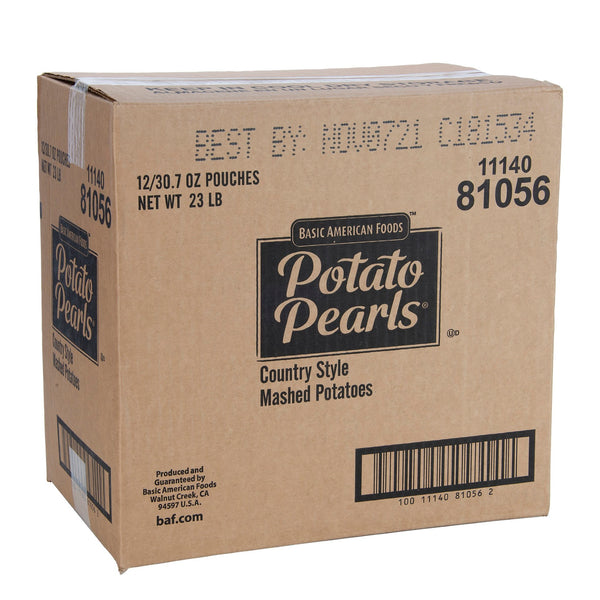 Potato Pearls® Country Style Mashed Potatoes 30.7 Ounce Size - 12 Per Case.