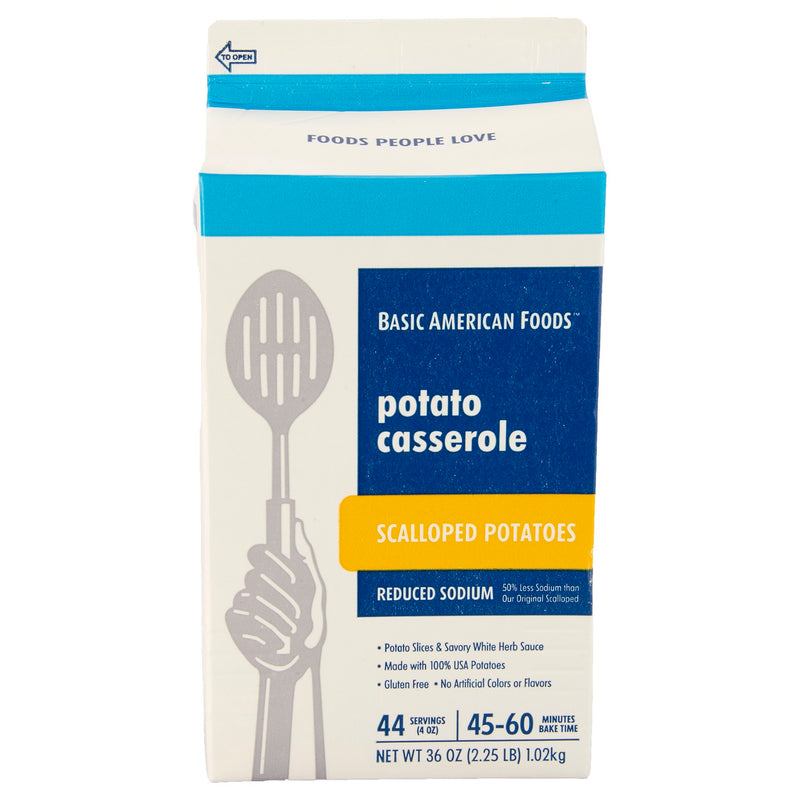 Baf Scalloped Potato Casserole Reduced Sodium Complete Kit With Sauce Ounce Servings P 2.25 Pound Each - 6 Per Case.