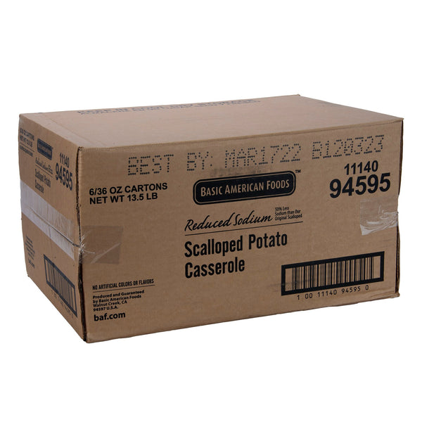 Baf Scalloped Potato Casserole Reduced Sodium Complete Kit With Sauce Ounce Servings P 2.25 Pound Each - 6 Per Case.