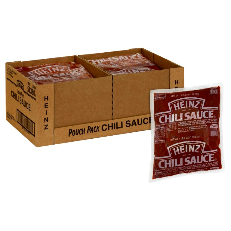 HEINZ Chili Sauce 7.2 lb. Pouches 6 Per Case