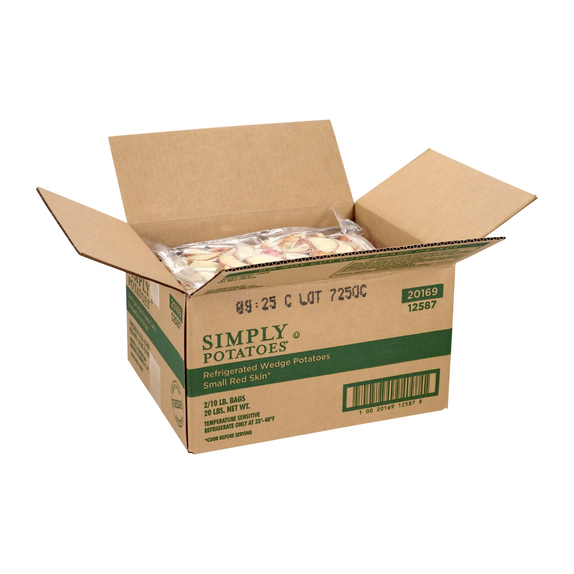 Northern Star Potato Small Red Skin Wedge 10 Pound Each - 2 Per Case.