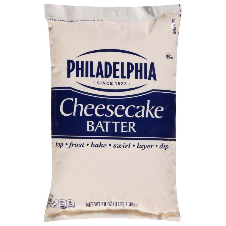 PHILADELPHIA Cheesecake Batter 3 lb. Pouch 4 Per Case