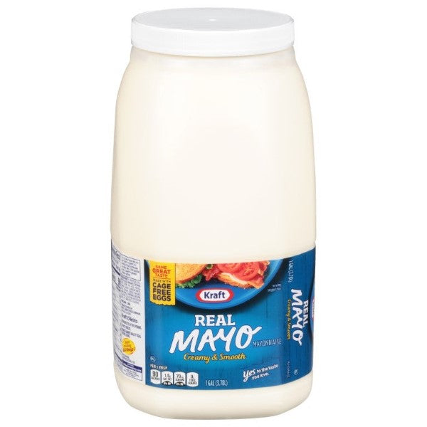 Kraft Real Mayo Creamy & Smooth Mayonnaise 4/Case, 1 gal Jugs