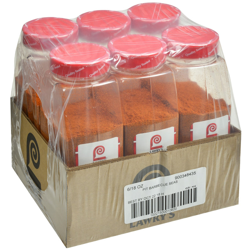 Lawry's Pit Barbecue Seasoning 18 Ounce Size - 6 Per Case.