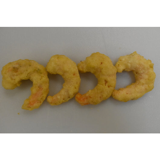 Singleton Seafood Shrimp Beer Battered Round Tail Off 31/35 Per Pound, 3 Pounds- 4 Per Case
