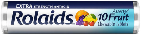 Rolaids Assorted Fruit Tablet 10 Count Packs - 432 Per Case.