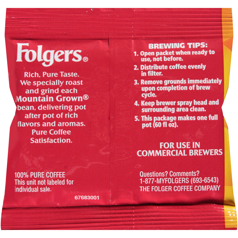 Folgers Caffeine Regular Fraction 0.9 Ounce Size - 150 Per Case.