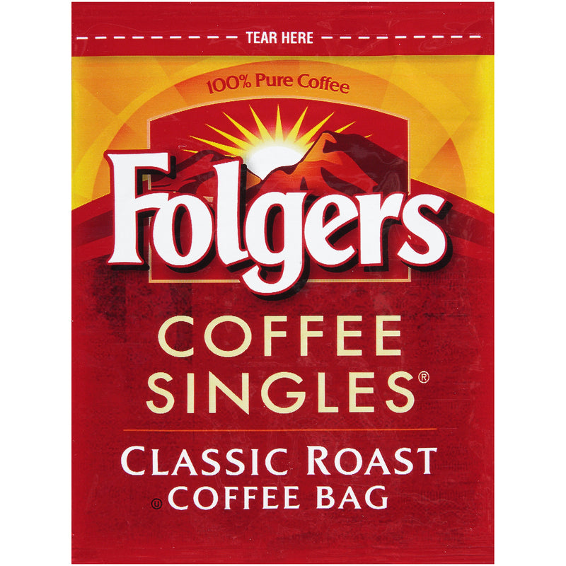 Folgers Caffeine Singles Regular 3 Ounce Size - 12 Per Case.