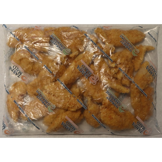 Tampa Maid Dipt'n Dusted Breaded Grouper Tenders 2 Pound Each - 6 Per Case.