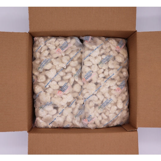 Tampa Maid Coconut Breaded Popcorn Shrimp 3 Pound Each - 4 Per Case.