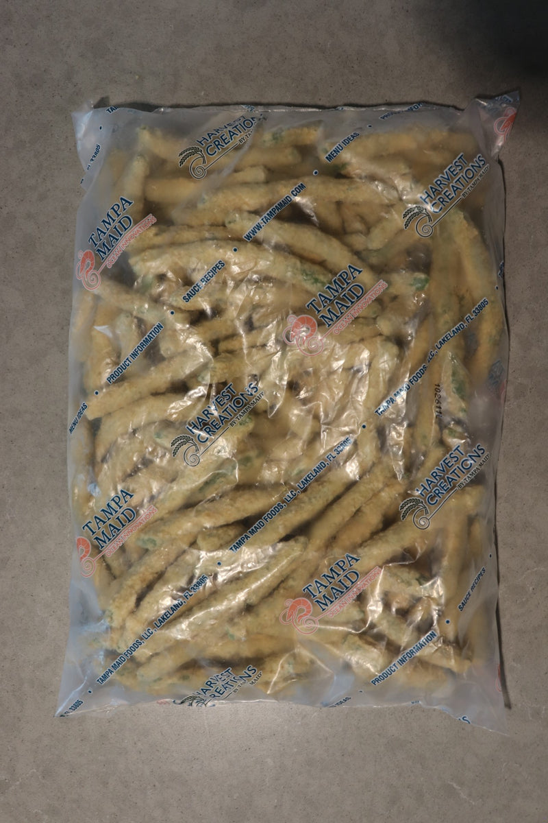 Harvest Creations Dipt'n Dusted Spicy Green Beans 2 Pound Each - 6 Per Case.