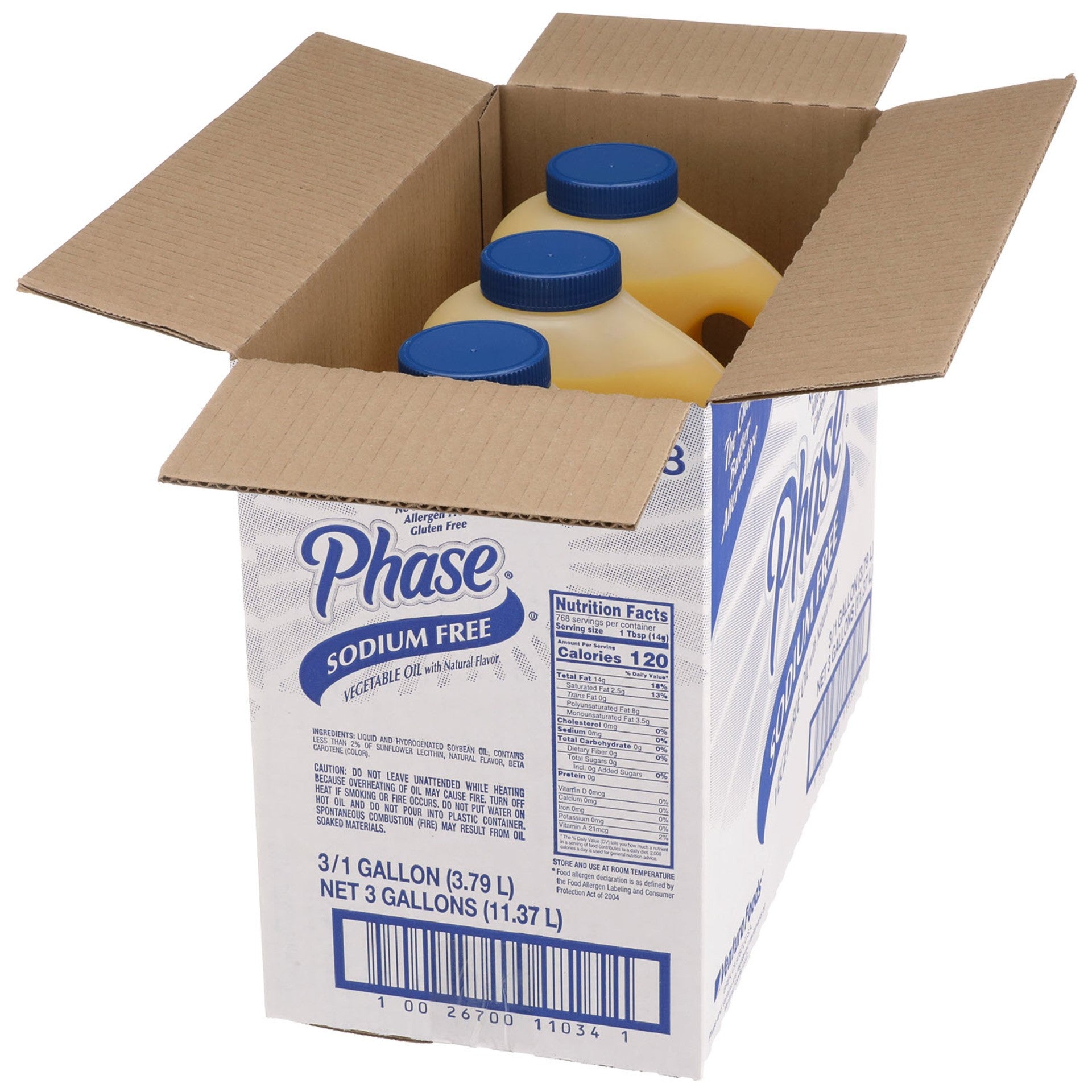 Oil Phase No Sodium Liquid 1 Gallon - 3 Per Case.